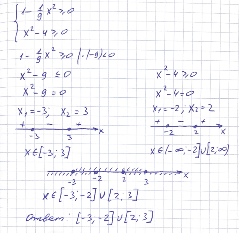 ОГЭ по математике №20. Системы неравенств — math100.ru